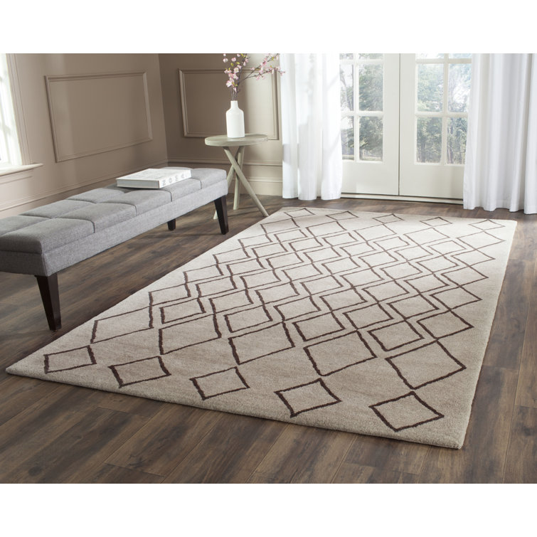 Soho Hand Tufted Wool And Viscose Geometric Rug