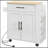 Kitchen Island With Storage, Rolling Kitchen Cart With AC Outlets And USB Ports, Microwave Stand With Towel And Spice Rack-904634125