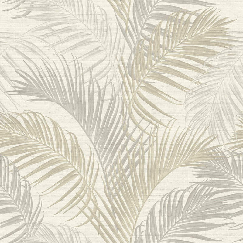 Palma 10.05m x 53cm Matte Wallpaper Roll, Beige
