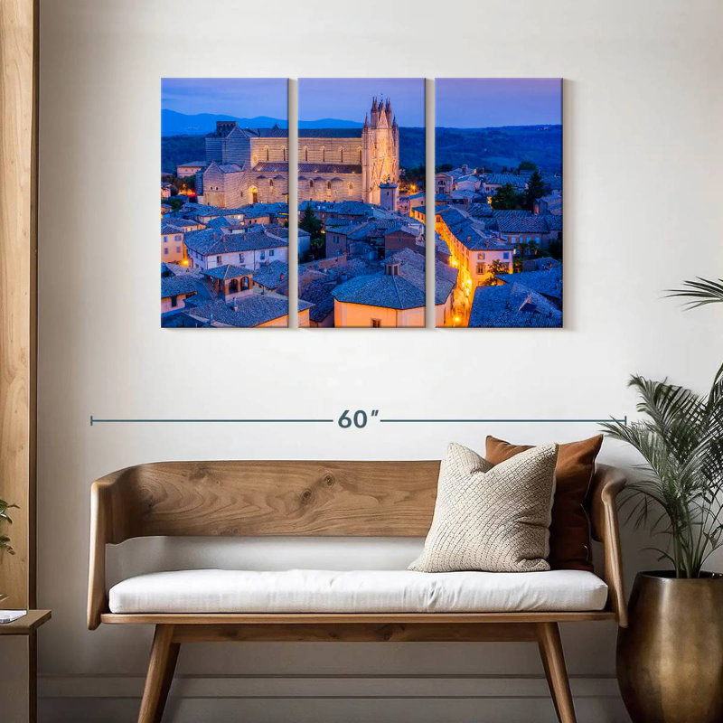 Orvieto Blue Hour, H 28 po x l 45 po