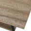 Table basse grise de style Mid-Century avec tablette de rangement supplémentaire