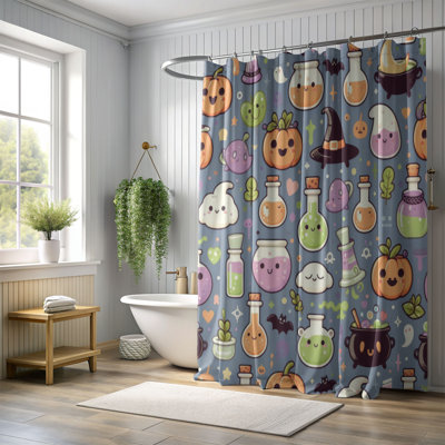 Haunted Night - Rideau de douche standard 1 pièce