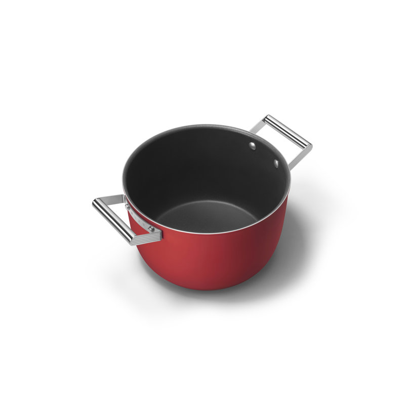 SMEG Casserole Dish w/ Lid, Red, 8.1365 qt.