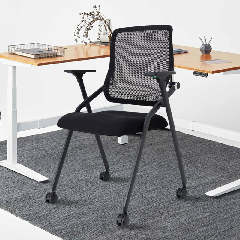 Ergonomic Folding Office Chair with Mesh Back for Conference Rooms & Home Offices