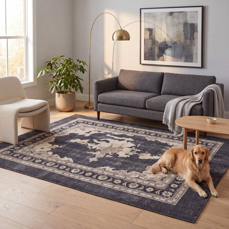 Tapis de salle à manger Calamint, Rectangle 9 pi 10 po x 14 pi 9 po
