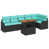 Coussin bleu / cadre noir est en rupture de stock