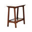 Table d'appoint étroite en ardoise avec tablette de rangement, petite table de bout, table de chevet mince