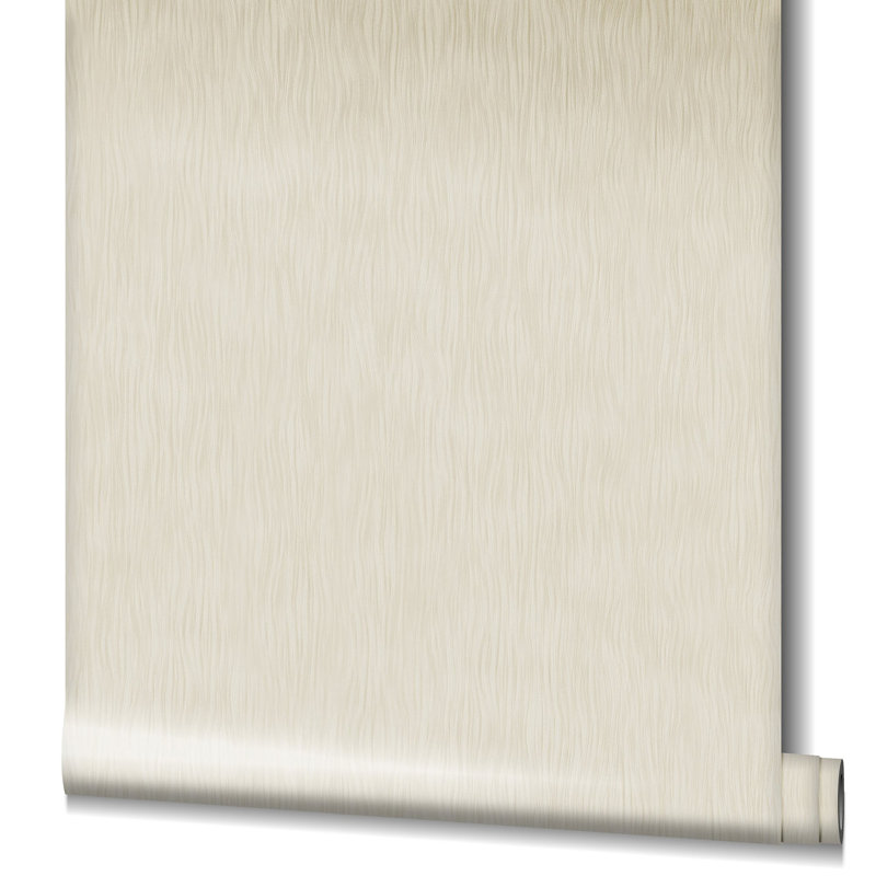 Minoris Textured River Effect Wallpaper Roll, Cream