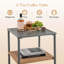 Ensemble 3 pièces de canapé de coin rembourré avec petite table basse