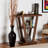 Driftwood Console Table - Modern and Contemporary Walnut Brown Finish