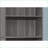 Bookcase 6 Tier 72”H Transitional Style with Adjustable Shelves | Slate Gray | Particle Board-1739887038