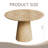 Finnerty Circular Dining Table with Wooden Base-110480662-111786370