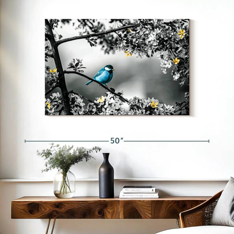 Brampt Blue Tit Pop, 26" H x 39" W