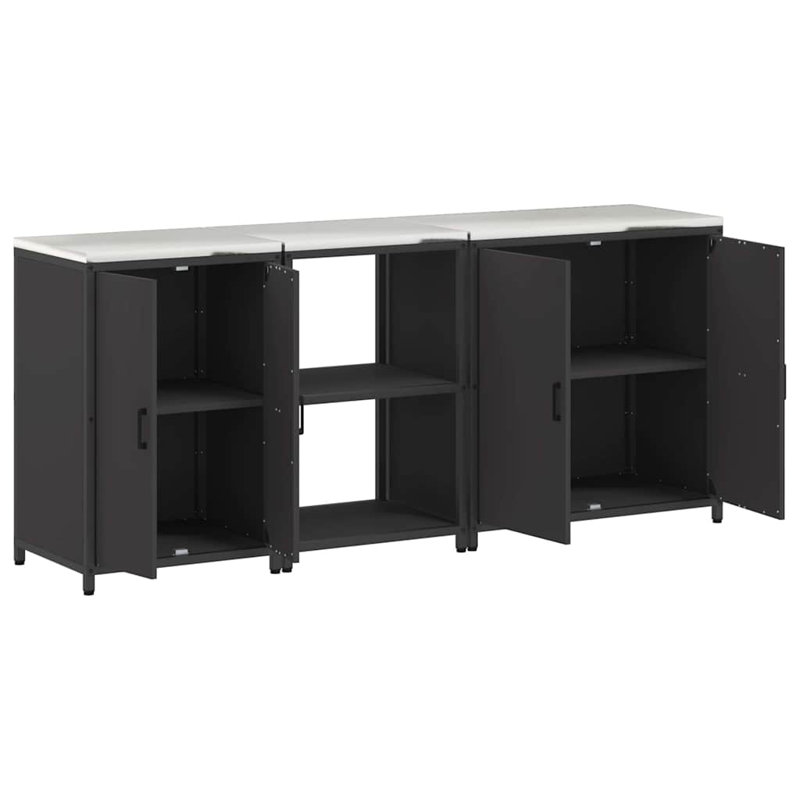 Kitchen Cabinet Set, Black