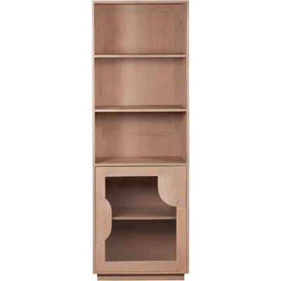 175cm H x 60cm W Solid Wood Book Cabinet Bookcase