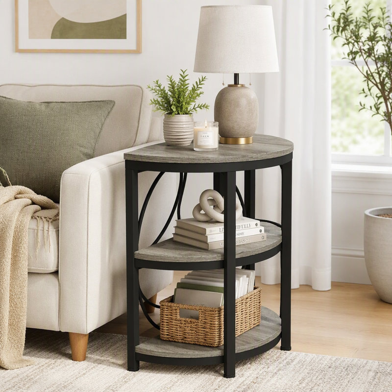 Table de bout demi-ronde, Grey