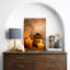 «Zen Stones Massage Spa with Warm Burning Candle», impression verticale sur toile, art mural-124834246-56324661