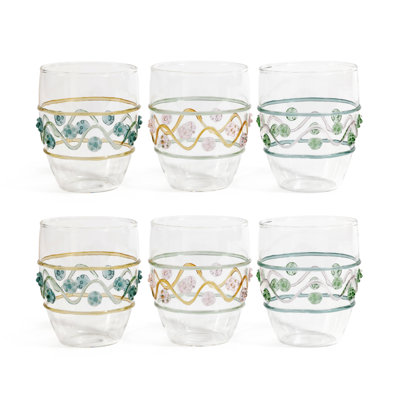 Festa Vetro Glass Tumblers, Set of 6
