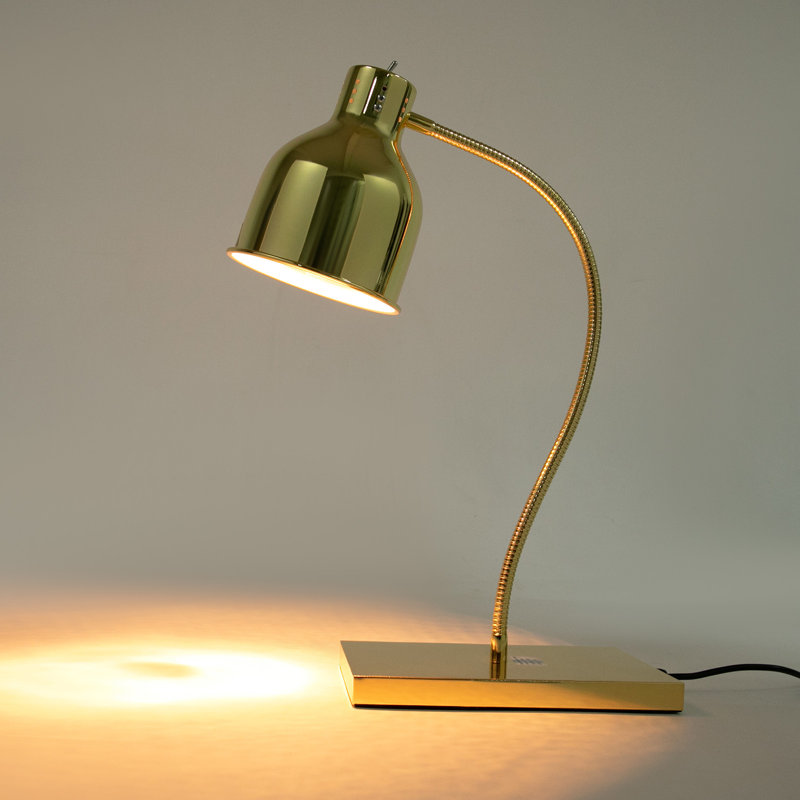 Lampe chauffante 250W avec base rectangulaire, Or