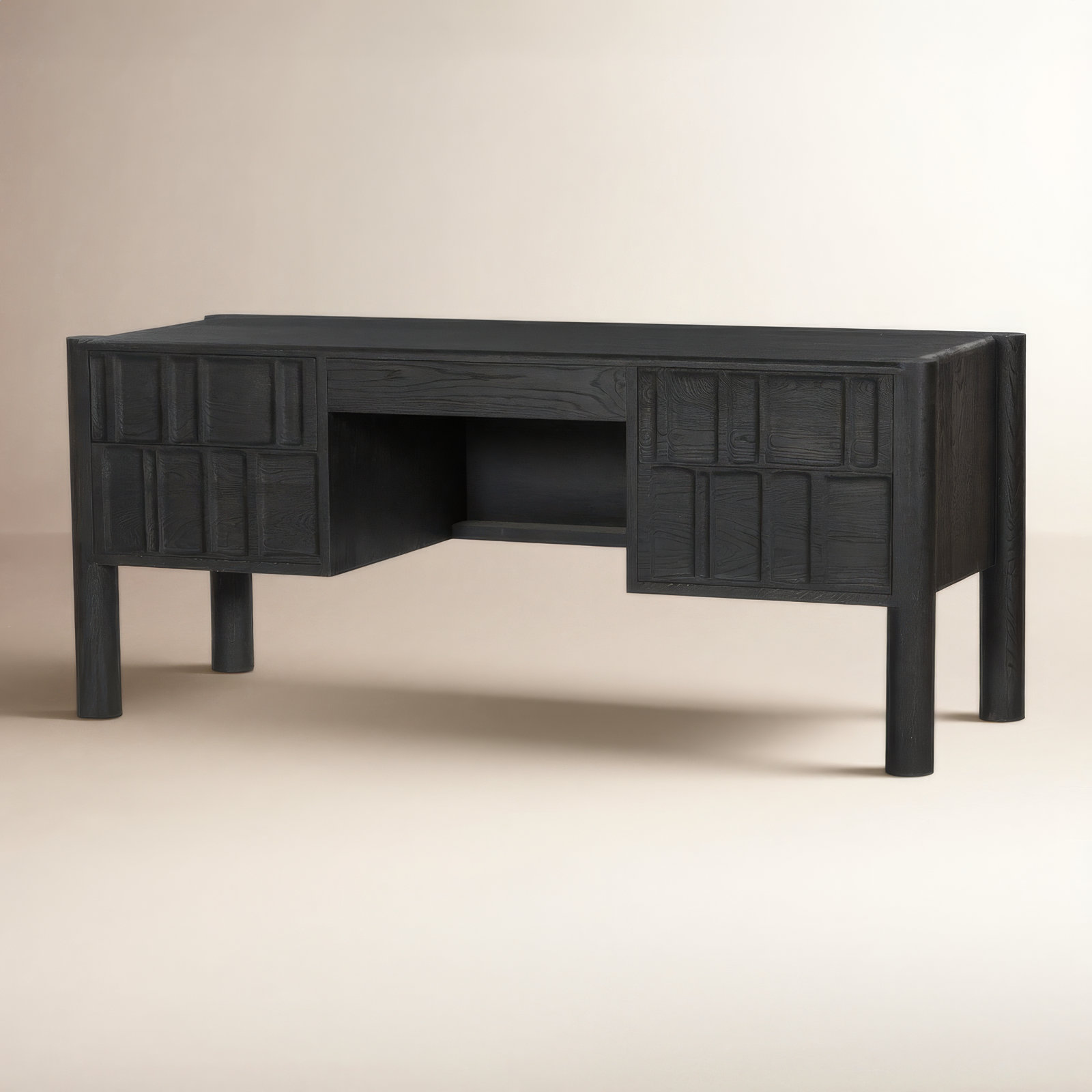 Keishara Desk, Black
