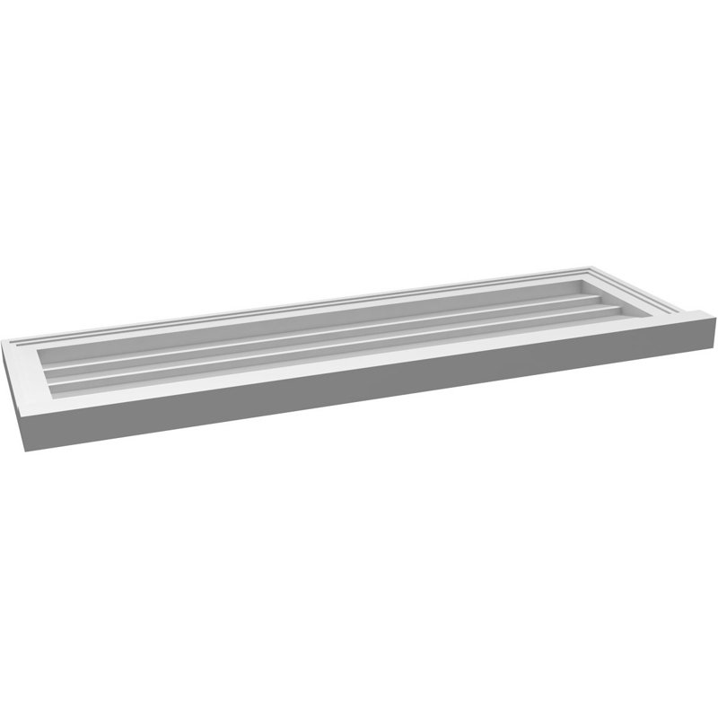 Cadre de seuil Brickmould, brun clair apprêté, H 14 po x l 42 po x P 2 po