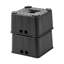 Blocs de prise de remorque, blocs de nivellement pour véhicules récréatifs de haute résistance de 6 po, chacun avec une capacité de 6 000 lb, comme support de vérin de camping, tabouret, accessoires de camping-car, pour roulottes de voyage, 5e roues, camping-car de classe A / C, 2 pièces