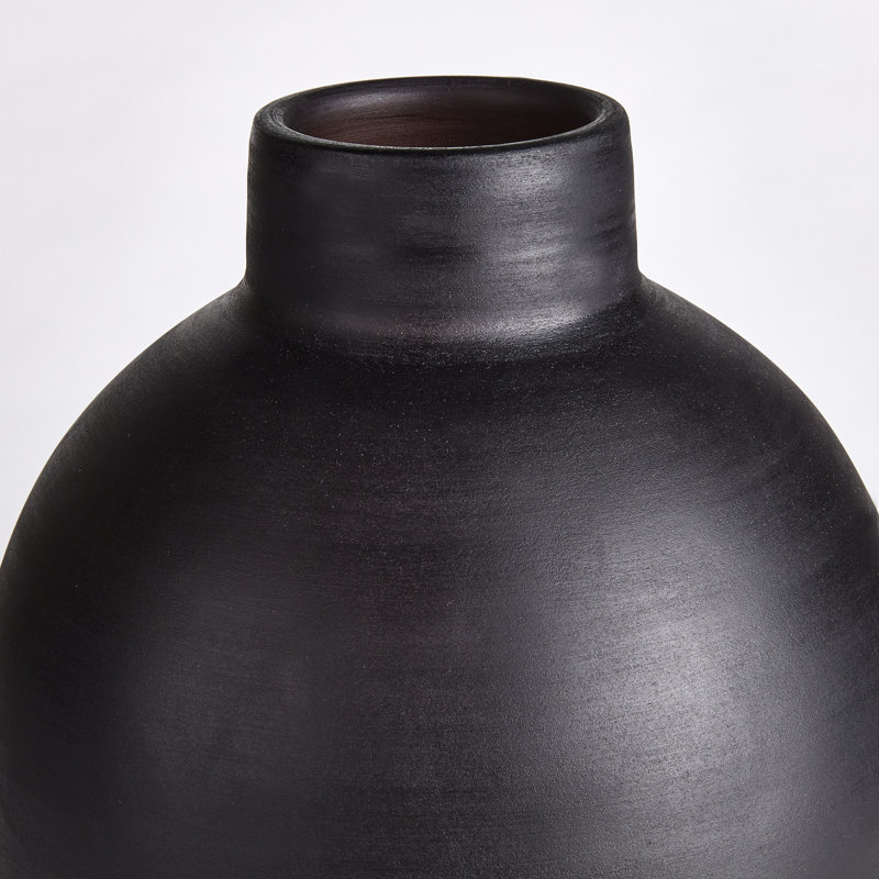 Analia Handmade Table Vase, Ecru, 16.5" H x 11.75" W x 11.75" D