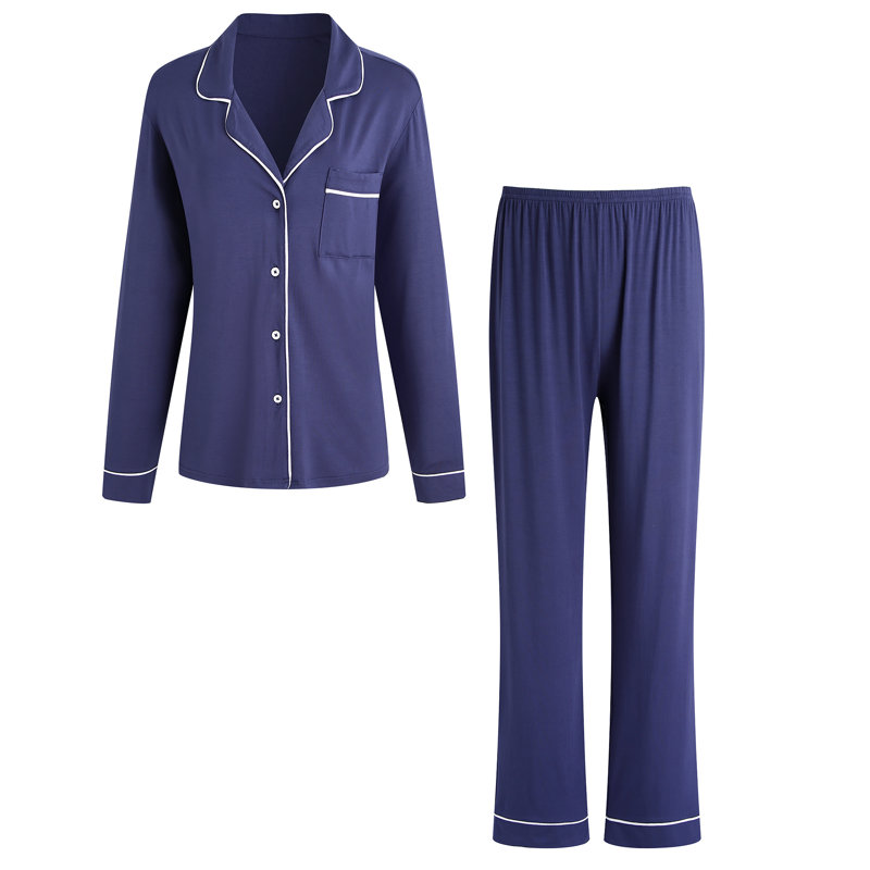 Ensemble de pyjama pour femme Andrina, XL, Bleu