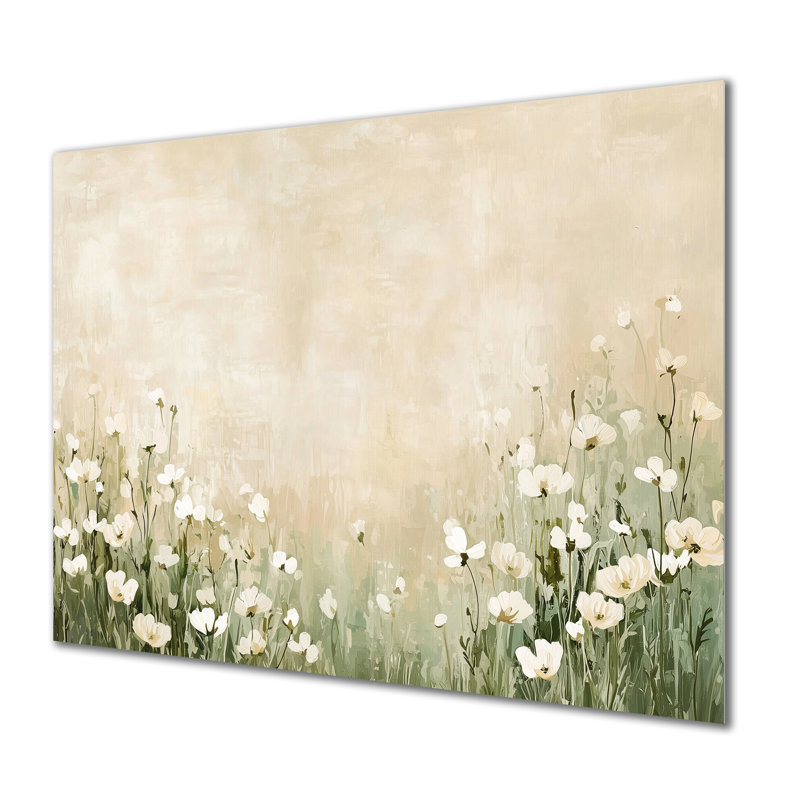 Tranquille fleur de prairies de fleurs sauvages, H 12 po x l 20 po x P 0,84 po