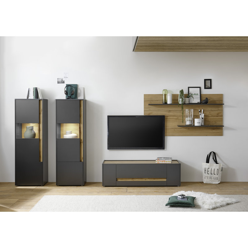 Alexix Unfinished Entertainment Centre for TVs up to 65", Anthracite