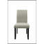 Ensemble de 2 chaises de salle à manger en tissu moderne avec coussins moelleux et garniture cloutée pour une assise confortable