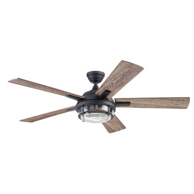 Freyr 52" Indoor and Outdoor Ceiling Fan with LED Light