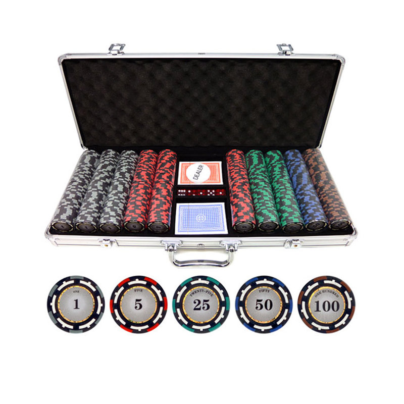 Puce de poker en argile z-pro 500 pièces