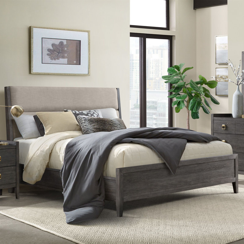 Raavi Solid Wood Platform Bed, King
