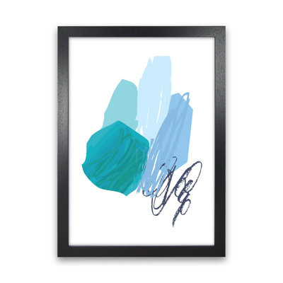 Blue Palette Drawings 1 Piece Wall Art