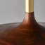 Luminaire suspendu moderne en bois imprimé Mid-Century