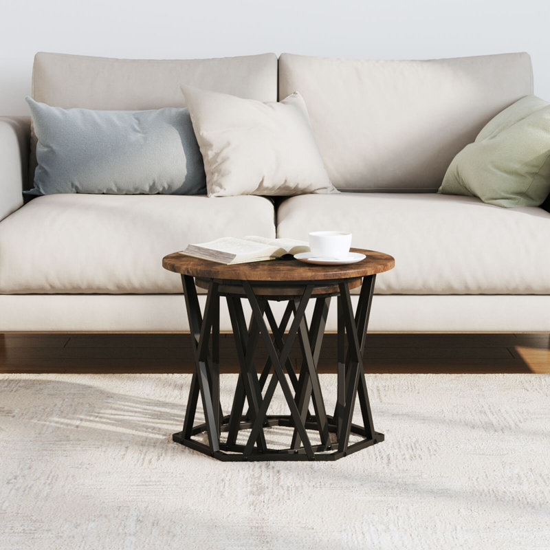 Coffee Table, 40cm H x 50cm W x 50cm D, Smoked Oak