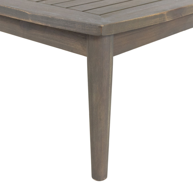 Ensemble de causeuse et table basse pour patio, Grey, Gris