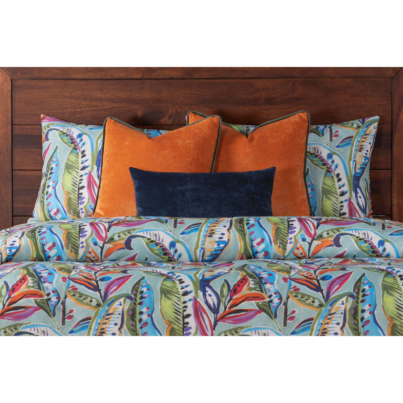 Tropical Print Multi-Color Duvet Cover & Insert Set, King