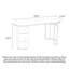 Bureau en pierre frittée de luxe moderne avec pieds sculpturaux crème