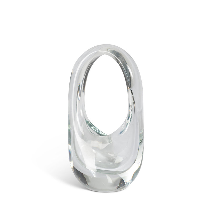 Mia Vase, Clear, Medium, 6 pieces, 7.9" H x 4.5" W x 2.8" D