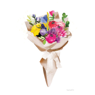 Happy Flowers by Mercedes Lopez Charro - Wrapped Canvas Print