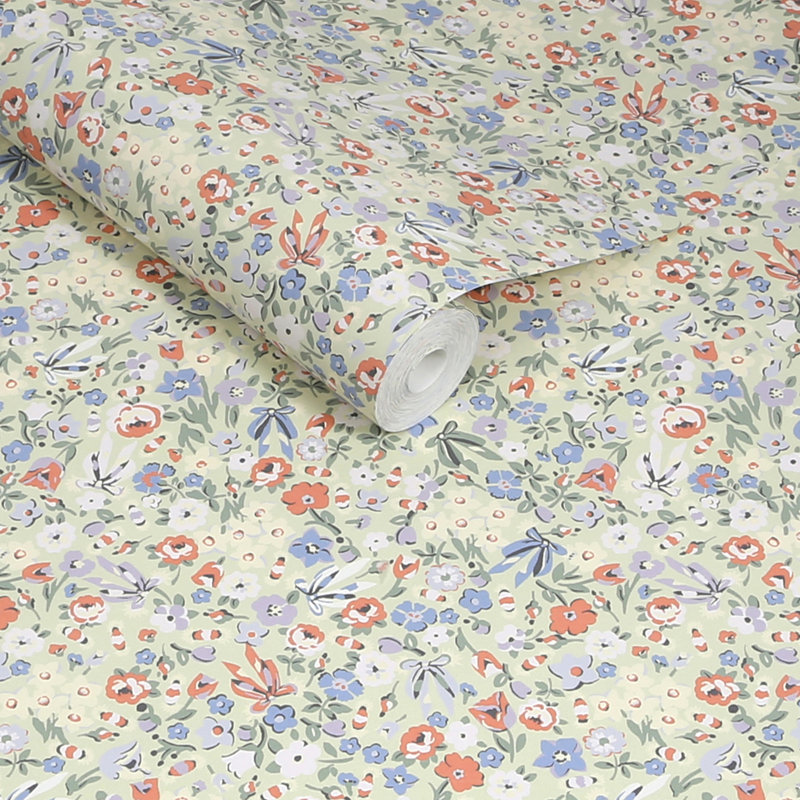 Cath Kidston Harmony Ditsy Sage Wallpaper