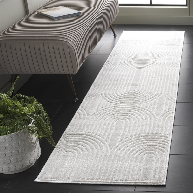Tapis géométrique Abbygayle 100 Performance, Tapis de couloir 2 pi x 8 pi