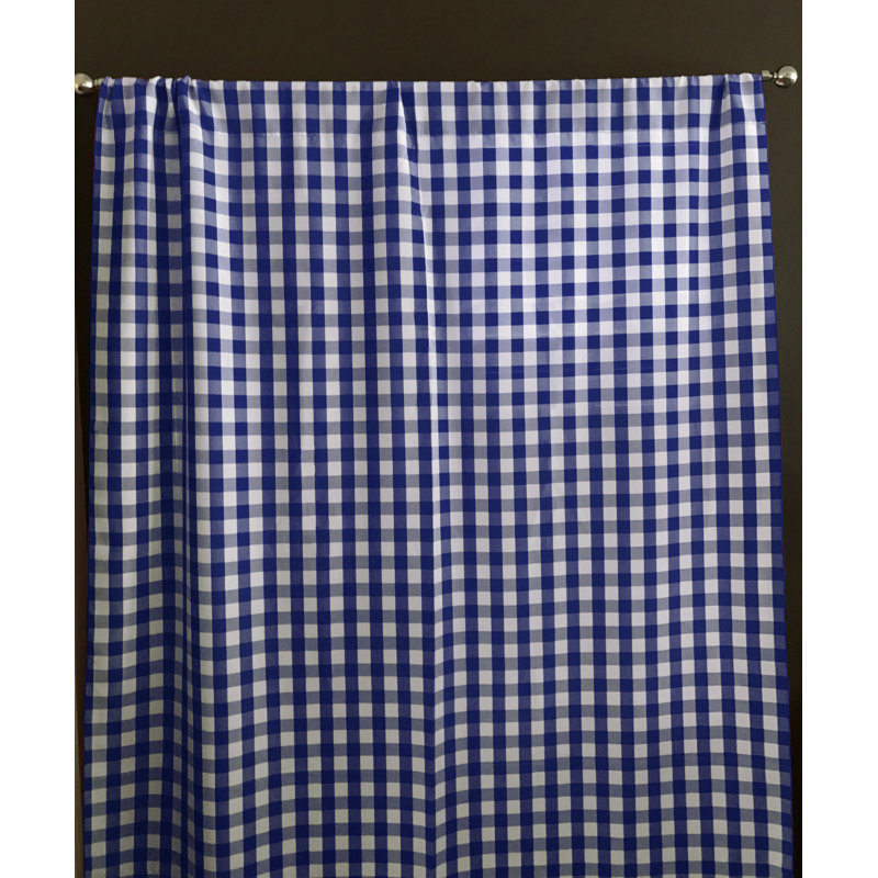 Lombard Room Darkening Curtain Single Panel, Navy, 56" x 36"