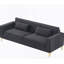 Luxueux canapé en velours pour le salon, rehaussant le confort et le style-347257516