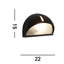 Alvaro 16cm H Outdoor Flush Mount