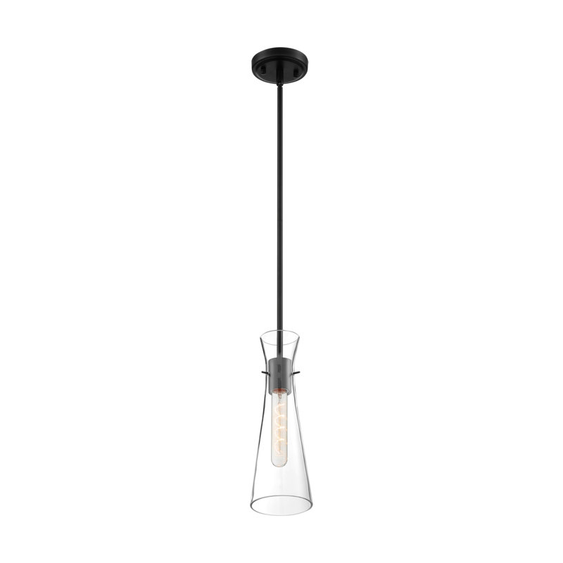 Bartly 1 - Light Single Pendant, Black
