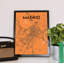Madrid City Map - No Frame Print-341594523
