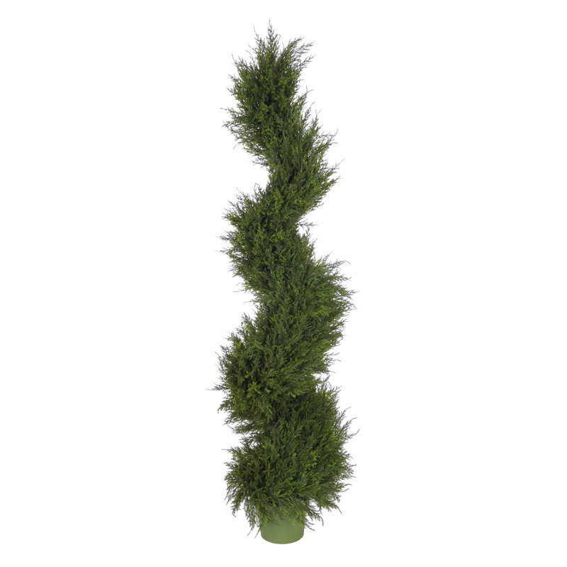 Faux Foliage Topiary, 50" H x 13" W x 13" D